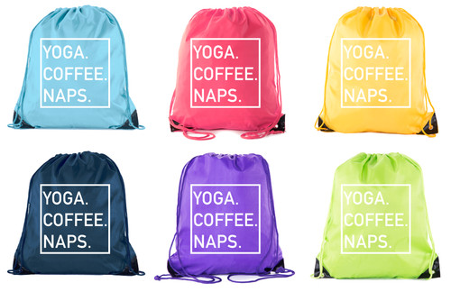Yoga drawstring backpacks - yoga,